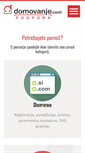 Mobile Screenshot of podpora.domovanje.com